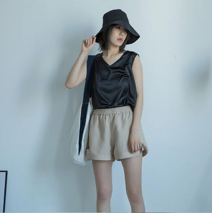 Women linen Shorts VPPBUY shop