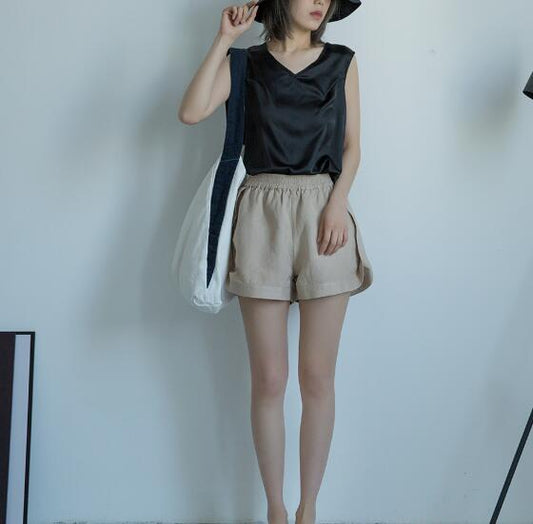 Women linen Shorts VPPBUY shop