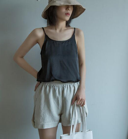 Women linen Shorts VPPBUY shop