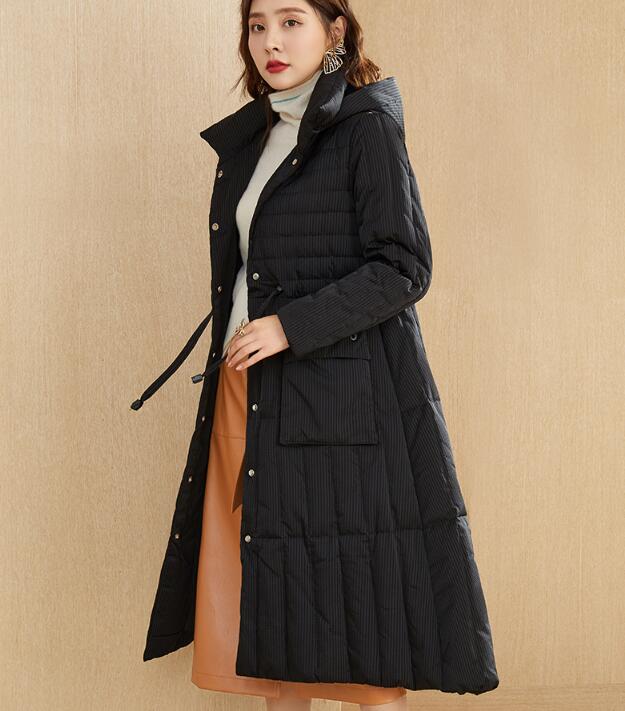 Loose Long Winter Puffer Coat Duck Down Jacket Hooded Down Jacket Women Coat 2002 VPPBUY shop