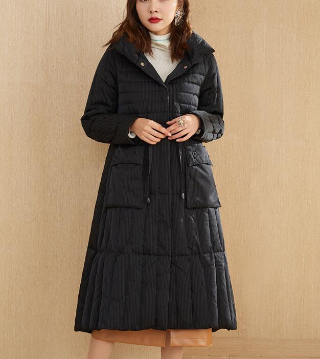 Loose Long Winter Puffer Coat Duck Down Jacket Hooded Down Jacket Women Coat 2002 VPPBUY shop