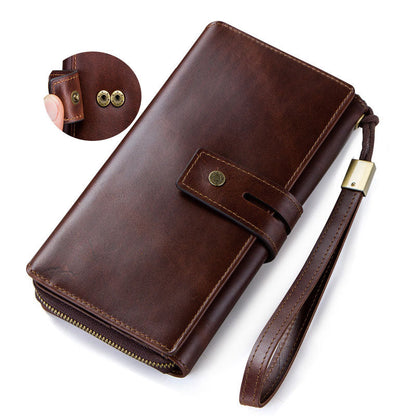 Men's Leather Wallet Leather Purse Hand Bag Clutch Bag Card Package Storage Bag For Gift VPPBUY shop