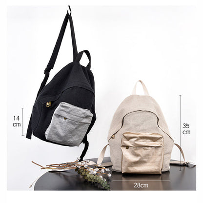 Patch Work Women Bags Simple Style Canvas Women Backpack Shoulder Bag VPPBUY shop