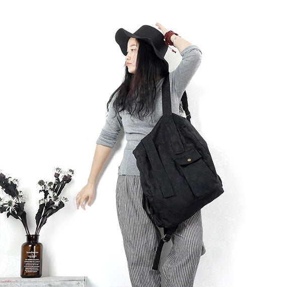 Casual Canvas Simple Style Women Backpack Shoulder Bag VPPBUY shop