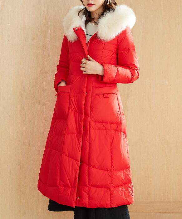 Fur Trim Long Winter Duck Down Jacket Hooded Down Jacket Women Coat VPPBUY shop