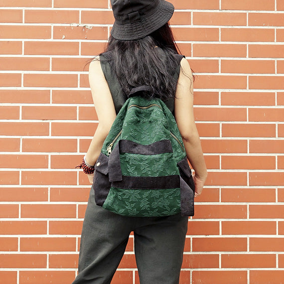 Patchwork Lace Green Simple Style Women Backpack Shoulder Bag VPPBUY shop