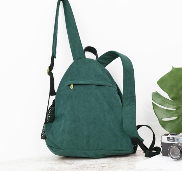 Green Simple Design Casual Large Backpack Women Handbag Bag Shoulder Tote Bag VPPBUY shop