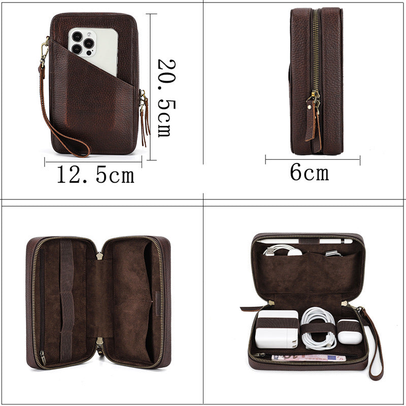 Leather Hand Bag Storage Bag Wallet Purse Card Package Clutch Bag For Gift VPPBUY shop