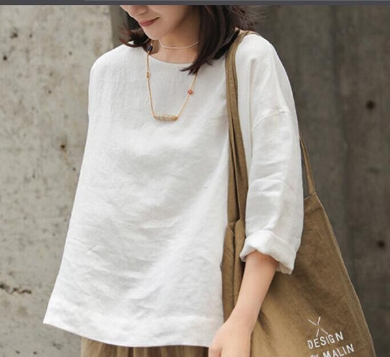 Long Sleeve Women Linen Tops 62707 VPPBUY shop