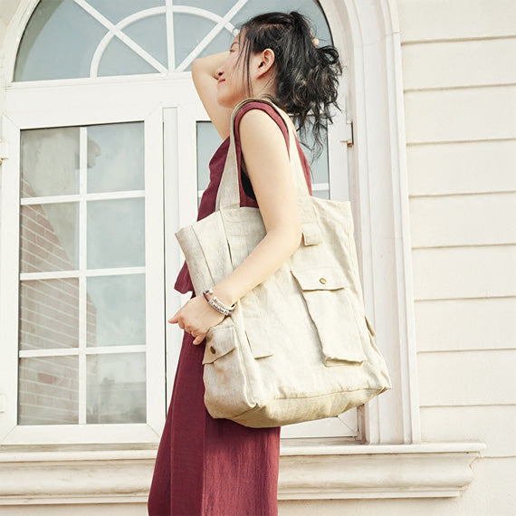 Women Cotton Linen Bags Simple Style Women Shoulder Bag VPPBUY shop