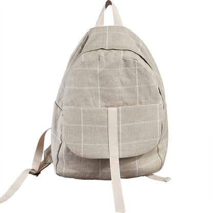 Checked Casual Simple Style Women Backpack Shoulder Bag VPPBUY shop