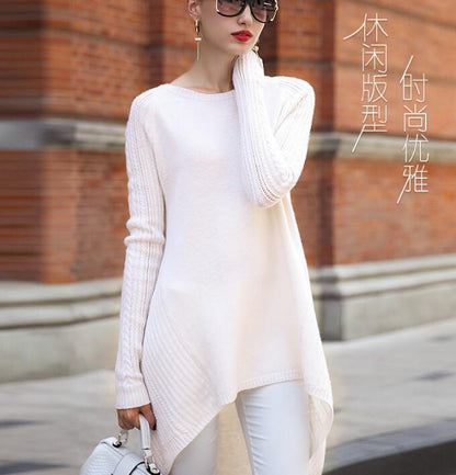 Long Sleeve  loose Style Women Tops Woolen Knit Sweater VPPBUY shop