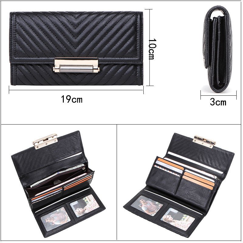 Ladies Leather Wallet Hand Bag Purse Card Package Clutch Bag Storage Bag For Gift VPPBUY shop