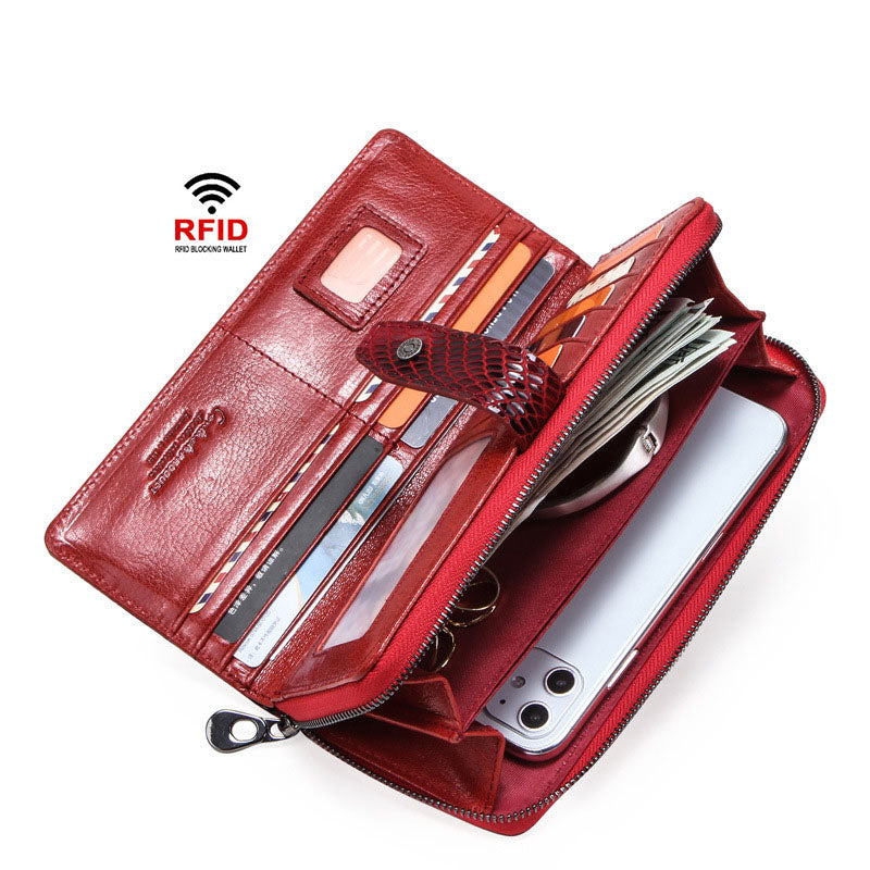 Ladies Leather Wallet Hand Bag Purse Card Package Clutch Bag Storage Bag For Gift VPPBUY shop