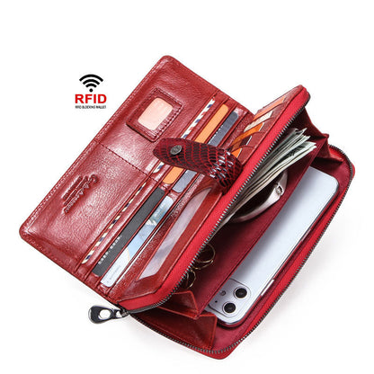 Ladies Leather Wallet Hand Bag Purse Card Package Clutch Bag Storage Bag For Gift VPPBUY shop