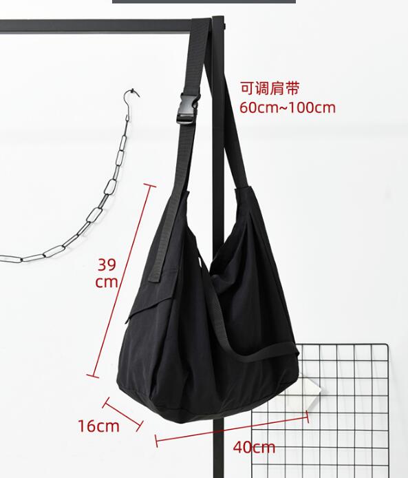 Black Canvas Simple Women Travel Bag Single Shoulder Bag VPPBUY shop