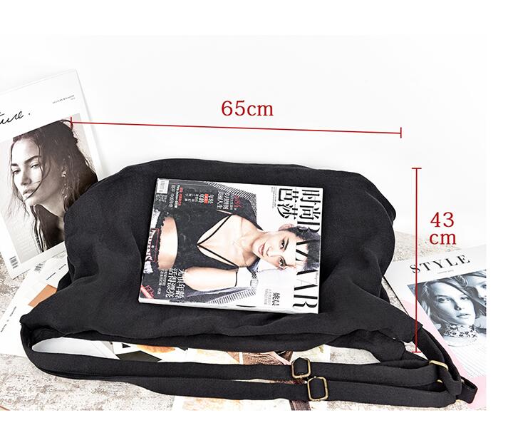 Casual Large Washed Linen Women Travel Bag Single Shoulder Bag VPPBUY shop