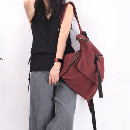 Canvas Simple Style Women Backpack Shoulder Bag VPPBUY shop