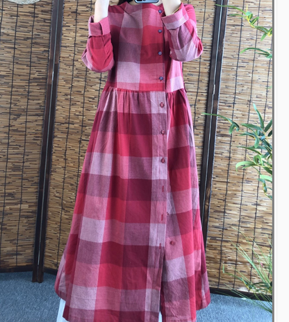 Long Sleeve Women Dresses Cotton Outwear Women Dress XMLP9201229 VPPBUY shop