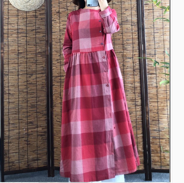 Long Sleeve Women Dresses Cotton Outwear Women Dress XMLP9201229 VPPBUY shop