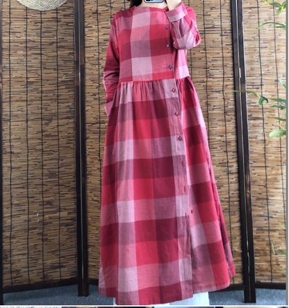 Long Sleeve Women Dresses Cotton Outwear Women Dress XMLP9201229 VPPBUY shop