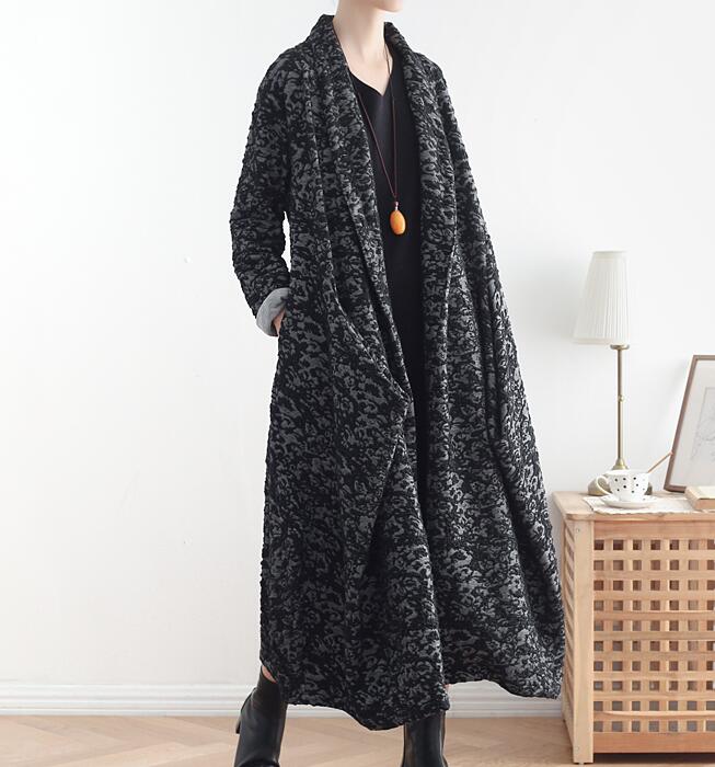 Long Casual Coat Loose Hooded  Plus Size Coat Jacket VPPBUY shop