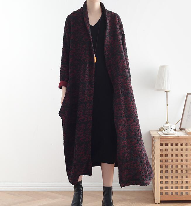 Long Casual Coat Loose Hooded  Plus Size Coat Jacket VPPBUY shop