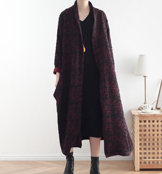 Long Casual Coat Loose Hooded  Plus Size Coat Jacket VPPBUY shop