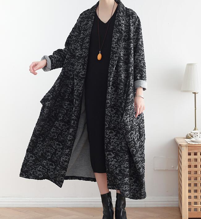 Long Casual Coat Loose Hooded  Plus Size Coat Jacket VPPBUY shop