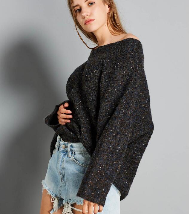 V Neck Short loose Women Winter Autumn Tops Woolen Knit Sweater VPPBUY shop