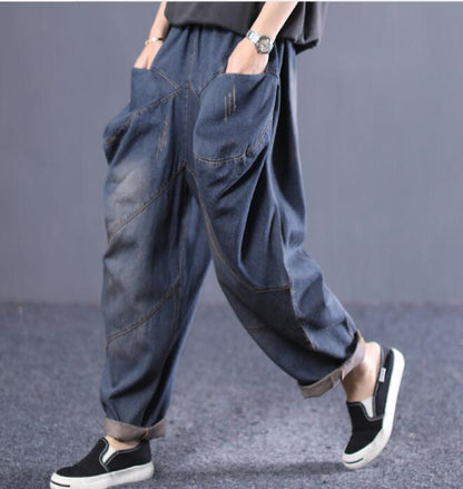 Casual Women Cotton Harem Pants Wide Leg Pants SJ981106 VPPBUY shop