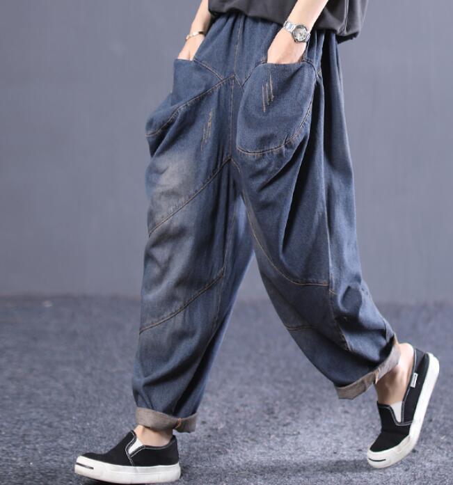 Casual Women Cotton Harem Pants Wide Leg Pants SJ981106 VPPBUY shop