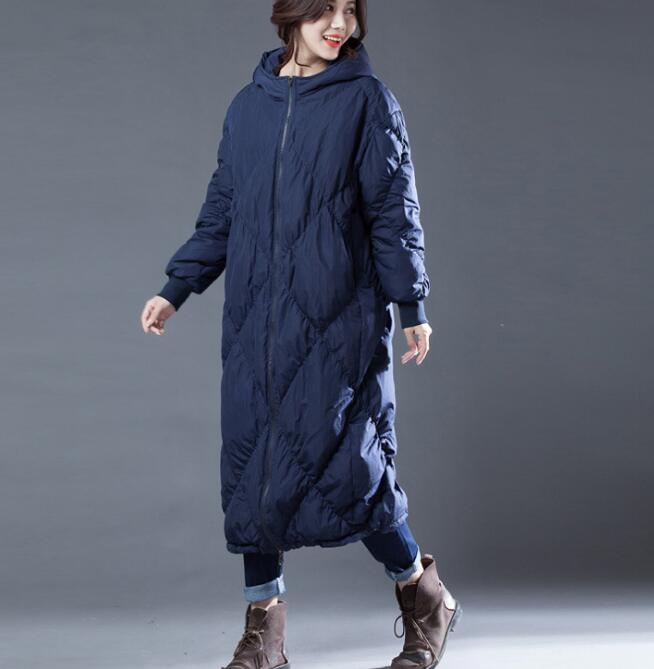 Plus Size Hooded Loose Women Down Coat Winter Duck Down Jackets VPPBUY shop