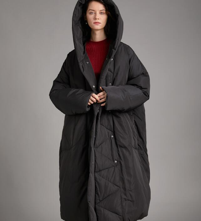 Long Loose Plus size Hooded Down Jacket Women Down Coats VPPBUY shop