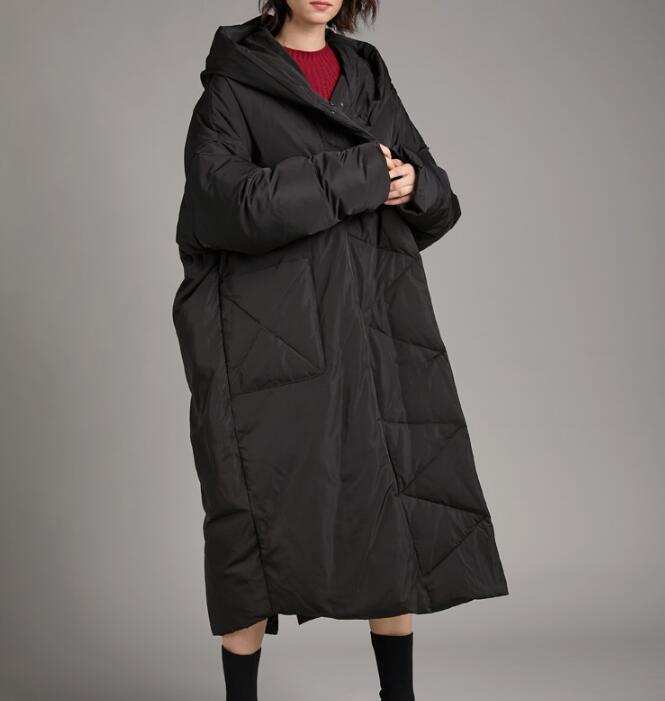 Long Loose Plus size Hooded Down Jacket Women Down Coats VPPBUY shop