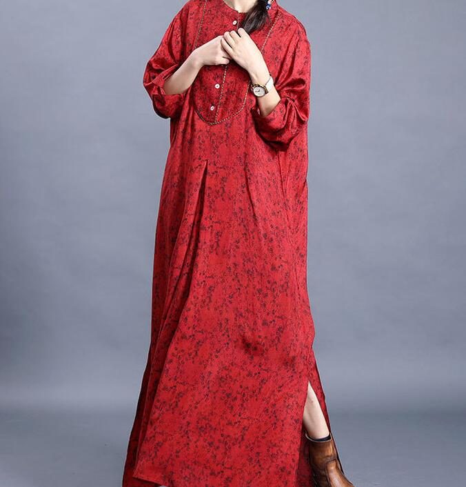 Large Hem  Linen Cotton Women Maxi Dresses  LVSG200122 VPPBUY shop