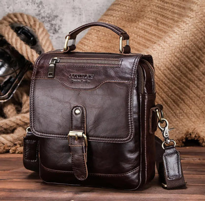 Men's Leather Shoulder Bag,Personalized Messenger Bag Crossbody bag, Retro Leather Bag Gift for Him VPPBUY shop