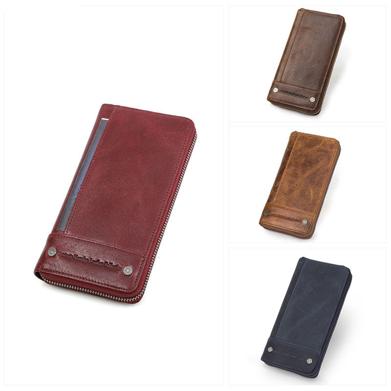 Men's Leather Wallet Purse Hand Bag Card Package Clutch Bag Storage Bag For Gift VPPBUY shop