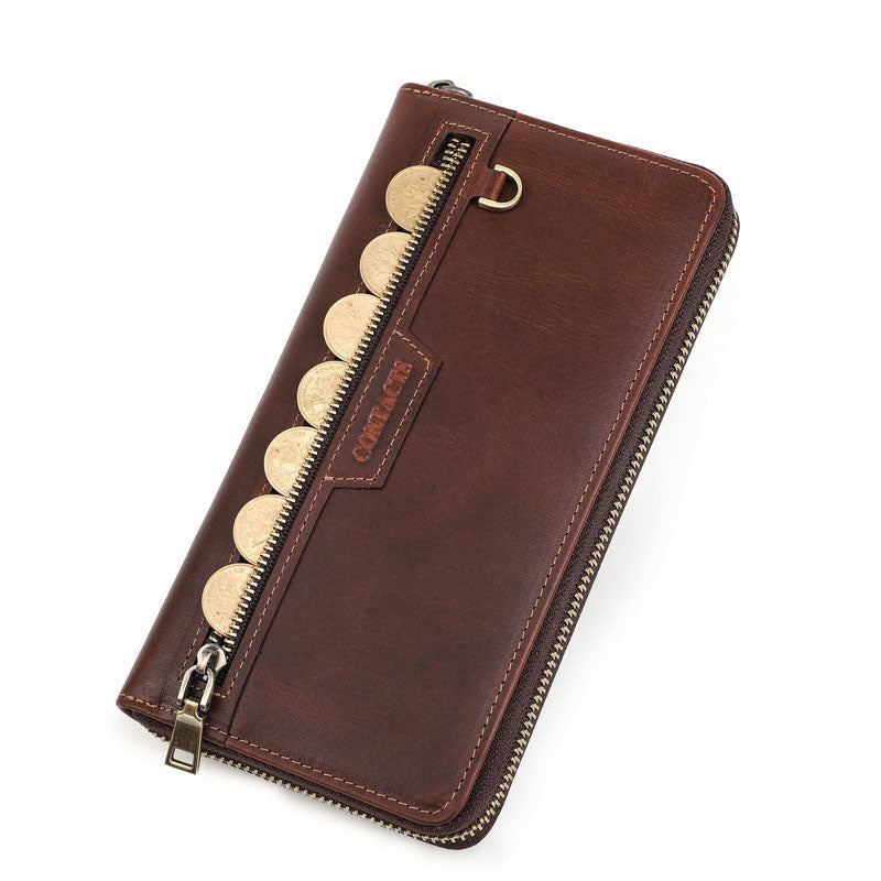 Men's Leather Wallet Purse Card Package Hand Bag Clutch Bag Storage Bag For Gift VPPBUY shop