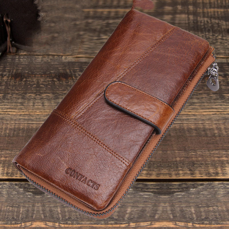 Men's Leather Wallet Purse Card Package Hand Bag Clutch Bag Storage Bag For Gift VPPBUY shop