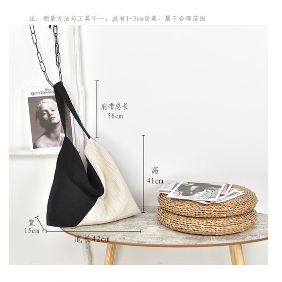 Cotton Linen Women Bags Simple Style Women Bags Shoulder Bag VPPBUY shop