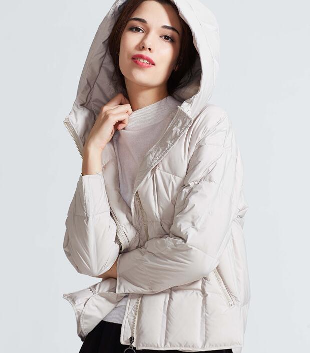 Hooded Women Winter Thick 90% Duck Down Jackets Warm Down Coat Any Size VPPBUY shop