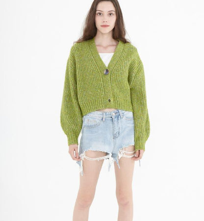 loose cardigan Short Style Women Tops Woolen Knit Sweater VPPBUY shop