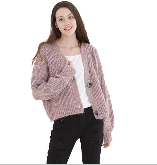 loose cardigan Short Style Women Tops Woolen Knit Sweater VPPBUY shop