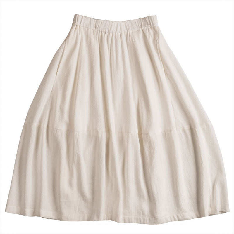 Women's Skirts Summer Linen Skirt Elastic Waist SSM09751 VPPBUY shop