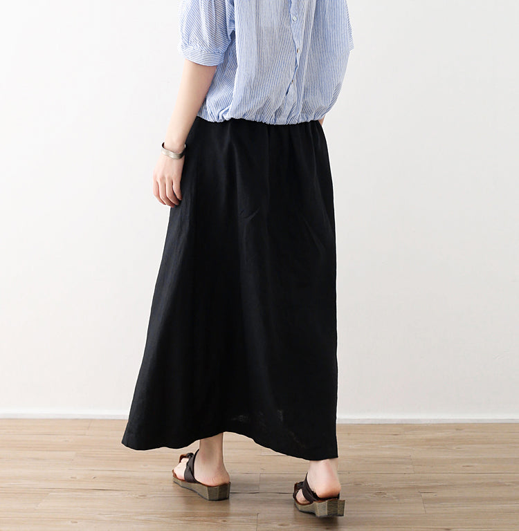 Casual Summer Women Skirts Women Skirts Women Linen Cotton Skirts ATM962317 VPPBUY shop