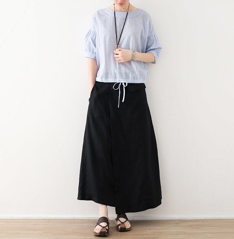 Casual Summer Women Skirts Women Skirts Women Linen Cotton Skirts ATM962317 VPPBUY shop