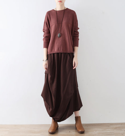 Casual Summer Women Skirts Women Skirts Women Linen Cotton Skirts ATM962319 VPPBUY shop