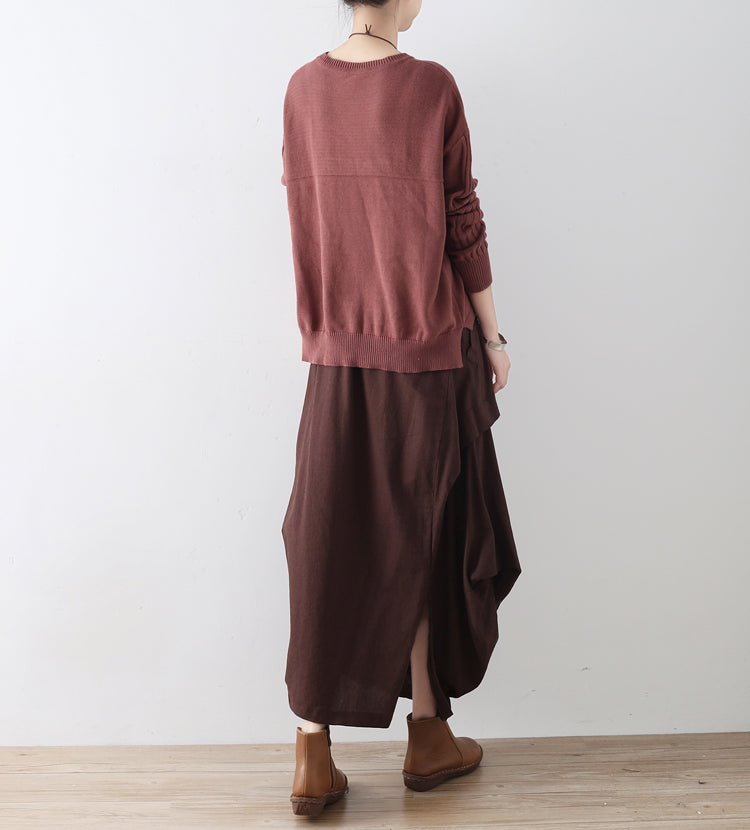 Casual Summer Women Skirts Women Skirts Women Linen Cotton Skirts ATM962319 VPPBUY shop