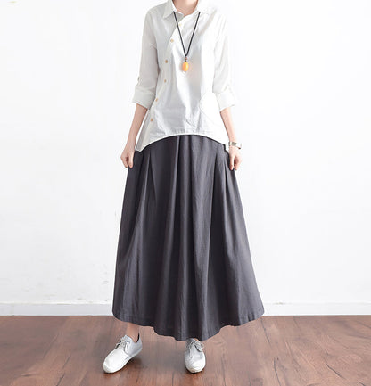 Casual Summer Women Skirts Women Skirts Women Linen Cotton Skirts ATM962321 VPPBUY shop